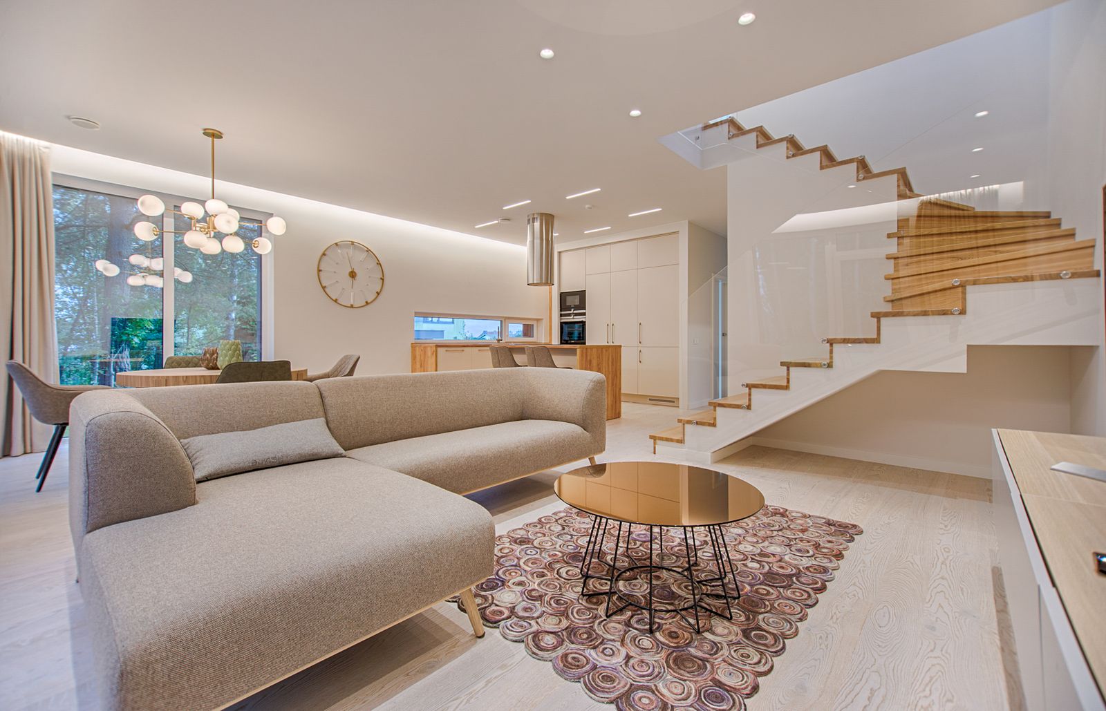 Modern interior after install